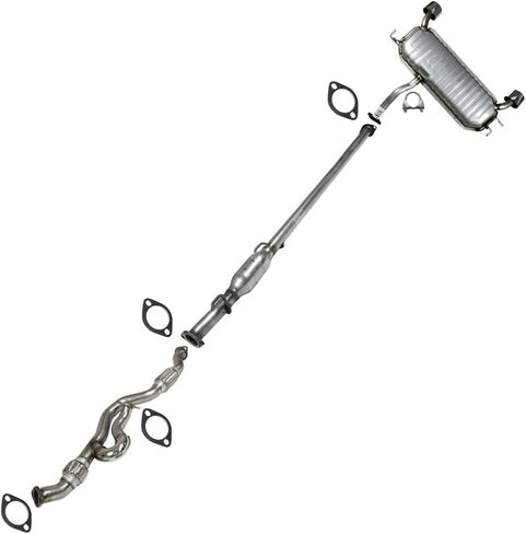 Exhaust Front Pipe, Resonator and Muffler Compatible for 2009 Hyundai Tucson 2.7L | Northeastern Exhaust | Free Gaskets and Clamp | Direct Fit in Saudi Arabia