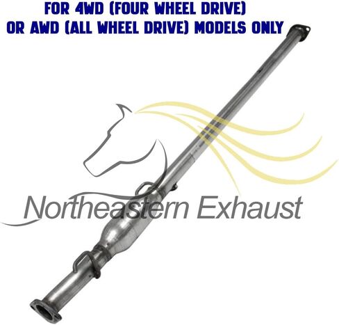 Exhaust Front Pipe, Resonator and Muffler Compatible for 2009 Hyundai Tucson 2.7L | Northeastern Exhaust | Free Gaskets and Clamp | Direct Fit in Saudi Arabia