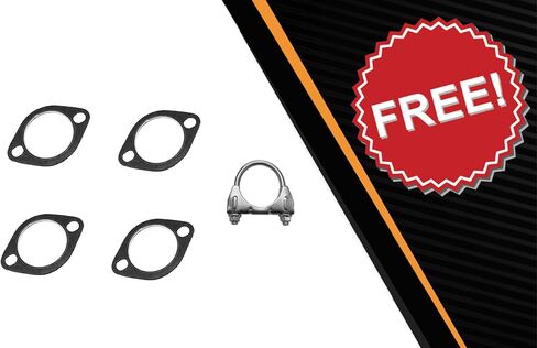 Exhaust Front Pipe, Resonator and Muffler Compatible for 2009 Hyundai Tucson 2.7L | Northeastern Exhaust | Free Gaskets and Clamp | Direct Fit in Saudi Arabia