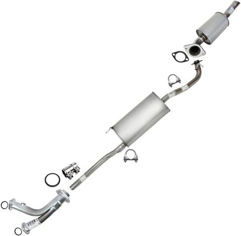 Exhaust Y Pipe Muffler and Resonator Pipe Compatible for 2004-2006 Lexus RX330 3.3L | Stainless Steel | Northeastern Exhaust | Free Gaskets, Clamps and Sleeve | Automotive Replacement Part in Saudi Arabia