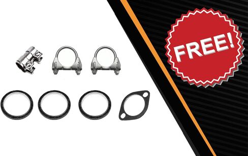 Exhaust Y Pipe Muffler and Resonator Pipe Compatible for 2004-2006 Lexus RX330 3.3L | Stainless Steel | Northeastern Exhaust | Free Gaskets, Clamps and Sleeve | Automotive Replacement Part in Saudi Arabia