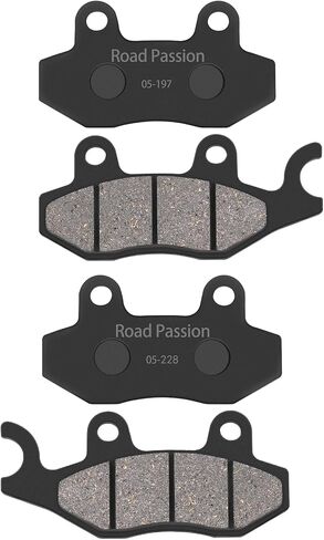 Road Passion Front and Rear Brake Pads Compatible with SUZUKI STREET BIKES Burgman/Skyware AN 400 K/Z/L/A 2007-2015 KAWASAKI DIRT BIKE KL 650 E (KLR650) 2008 2009 2010 2011 2012 2013 2014 2015 in Saudi Arabia