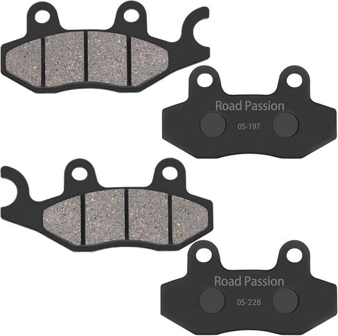 Road Passion Front and Rear Brake Pads Compatible with SUZUKI STREET BIKES Burgman/Skyware AN 400 K/Z/L/A 2007-2015 KAWASAKI DIRT BIKE KL 650 E (KLR650) 2008 2009 2010 2011 2012 2013 2014 2015 in Saudi Arabia