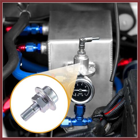 Fuel Injection Pressure Regulator No.23270-50010 - Car Fuel Pressure Regulator - for Toyota Land Cruiser 1998-2007 Metal Silver Tone - 1 Pc Replace Parts in Saudi Arabia