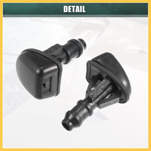 Windshield Wiper Washer Nozzle Spray Jet Fit for Ford Escape 2009-2012 No.8L8Z17603AA - Pack of 2 Black Auto Replacement Parts in Saudi Arabia