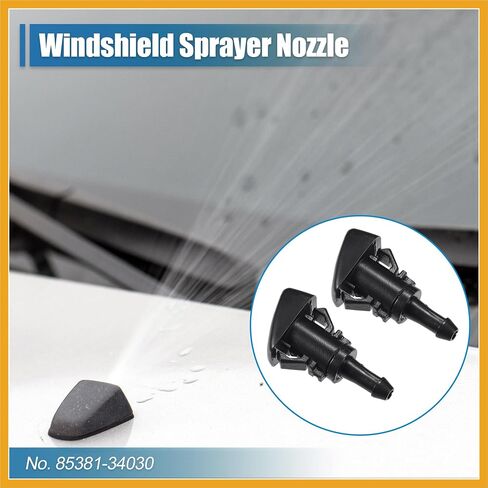 Windshield Washer Nozzle for Toyota FJ Cruiser 2007-2014 for Toyota Sequoia 2005-2007 Windshield Sprayer Nozzle Replaces No.85381-34030 Replacement in Saudi Arabia