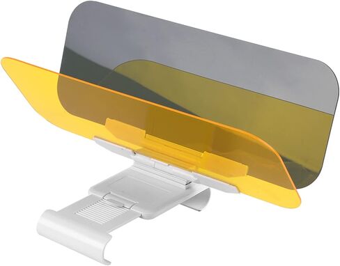 KIMISS Sun Visor Extension for Car, 2 in 1 Car Transparent Anti Glare Glass Sun Visor Extender Sun Blocker for Day & Night Driving in Saudi Arabia