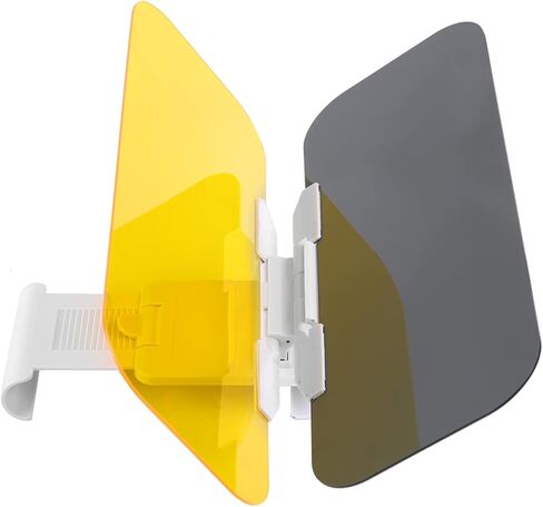 KIMISS Sun Visor Extension for Car, 2 in 1 Car Transparent Anti Glare Glass Sun Visor Extender Sun Blocker for Day & Night Driving in Saudi Arabia
