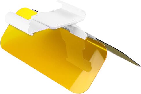 KIMISS Sun Visor Extension for Car, 2 in 1 Car Transparent Anti Glare Glass Sun Visor Extender Sun Blocker for Day & Night Driving in Saudi Arabia