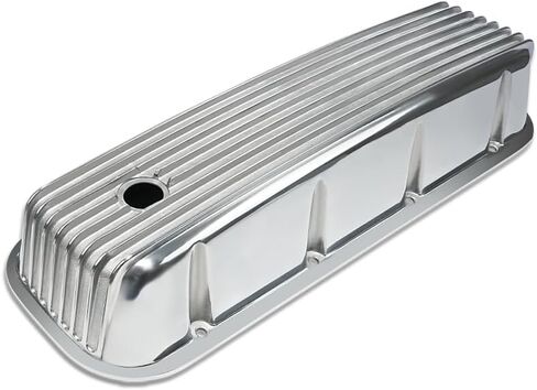Black Aluminum Tall Valve Covers Finned Top Fit Chevy BBC 396-502 1965-1995 in Saudi Arabia
