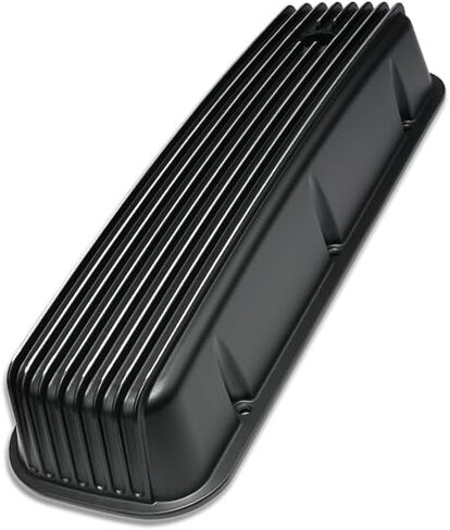 Black Aluminum Tall Valve Covers Finned Top Fit Chevy BBC 396-502 1965-1995 in Saudi Arabia