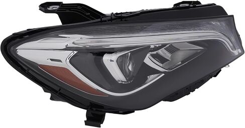 LED Headlight Assembly Passenger Side for 2017-2019 Mercedes-Benz CLA250 4Matic & AMG CLA 45 (LED Models Only, Not Base/Sport), Direct Fit Replacement w/Bulbs in Saudi Arabia