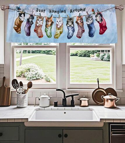 ستارة نافذة مزرعة كونتري ستارز ستارة بوهو للديكور وجيب قضيب الخصوصية مقاس 52 × 16 بوصة in Kuwait