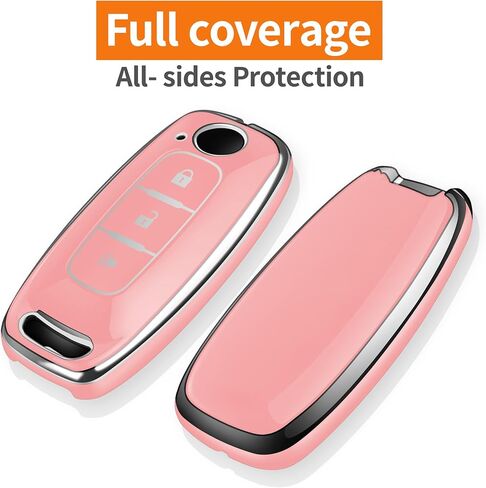 Sindeda for Nissan Key Fob Cover with Keychain Soft Full Protection Key Shell Key Case Compatible with 2023 2024 Nissan Pathfinder Rouge 4Runner (Blue, 5 Buttons) in Kuwait