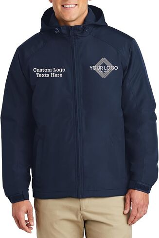 INK STITCH Men J327 Custom Embroidery Add Logo Texts Hooded Charger All Jackets in Saudi Arabia