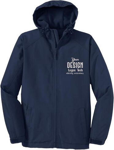 INK STITCH Men J327 Custom Embroidery Add Logo Texts Hooded Charger All Jackets in Saudi Arabia