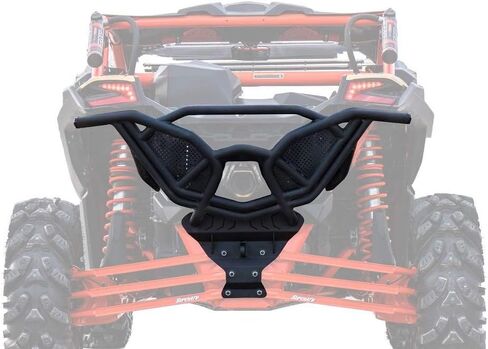 المصد الخلفي SuperATV لـ Can-Am Maverick X3 (انظر الإعداد) - مصنوع من أنابيب شديدة التحمل - مطلي بمسحوق لمزيد من المتانة - مشبك سحب مدمج - تثبيت مثبت بمسامير - سهولة الوصول إلى تغيير الزيت in Saudi Arabia