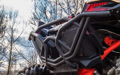 المصد الخلفي SuperATV لـ Can-Am Maverick X3 (انظر الإعداد) - مصنوع من أنابيب شديدة التحمل - مطلي بمسحوق لمزيد من المتانة - مشبك سحب مدمج - تثبيت مثبت بمسامير - سهولة الوصول إلى تغيير الزيت in Saudi Arabia