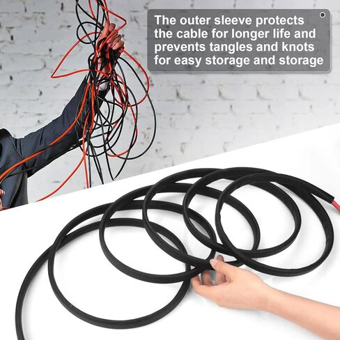 كابل تمديد الألواح الشمسية 20FT 10AWG مع موصلات أنثى وذكر، كابل شمسي للألواح الشمسية وأجهزة التحكم بالشحن ومولد الطاقة الشمسية (10AWG، 20FT) in Kuwait