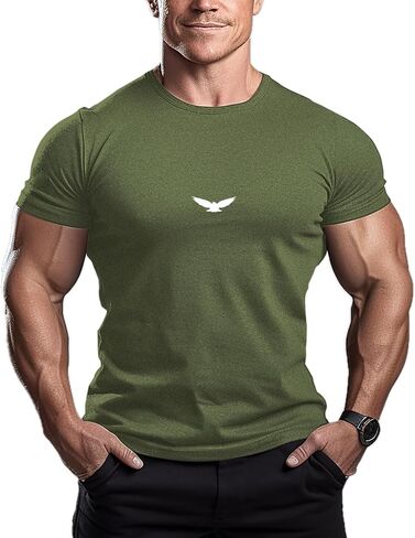 ReedCA American Eagle - تي شيرت كمال الأجسام للرجال in Kuwait