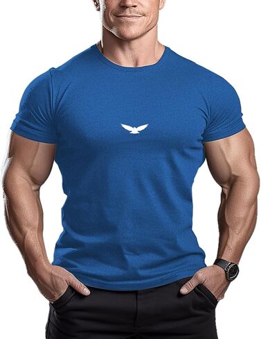 ReedCA American Eagle - تي شيرت كمال الأجسام للرجال in Kuwait