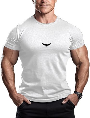 ReedCA American Eagle - تي شيرت كمال الأجسام للرجال in Kuwait