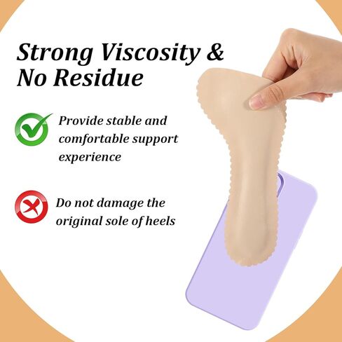 4 قطع من وسادات الكعب العالي للنساء، زوجان من النعال لدعم قوس الجل للصنادل المسطحة وأحذية حافية القدم مريحة لحفلات العمل وحفلات الزفاف والرقصات والسفر وسادات أحذية غير مرئية in Kuwait