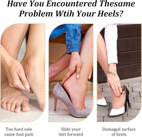 4 قطع من وسادات الكعب العالي للنساء، زوجان من النعال لدعم قوس الجل للصنادل المسطحة وأحذية حافية القدم مريحة لحفلات العمل وحفلات الزفاف والرقصات والسفر وسادات أحذية غير مرئية in Kuwait