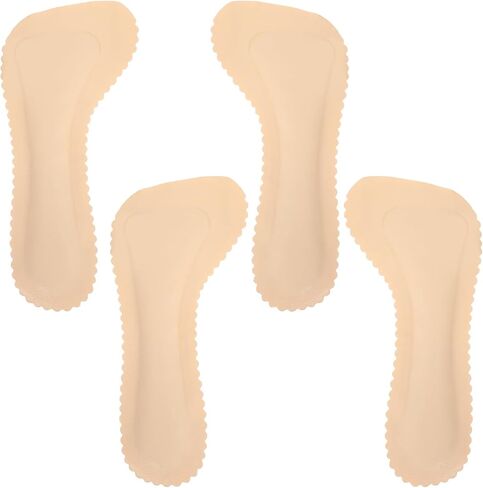 4 قطع من وسادات الكعب العالي للنساء، زوجان من النعال لدعم قوس الجل للصنادل المسطحة وأحذية حافية القدم مريحة لحفلات العمل وحفلات الزفاف والرقصات والسفر وسادات أحذية غير مرئية in Kuwait