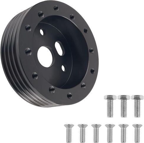 10PCS Steering Wheel Adapter Kit,Sturdy Steering Wheel Hub Adapter with Bolts for 6 Hole to 3 Hole Conversion or Raising The Steerings Wheels,Essential Steerings Wheels Spacer in Saudi Arabia