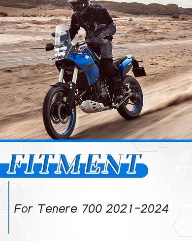 أوتاد قدم الدراجة النارية مسند قدم لدواسة القدم لـ Tenere 700 2021-2024 ADV، أسود فارسي in Saudi Arabia