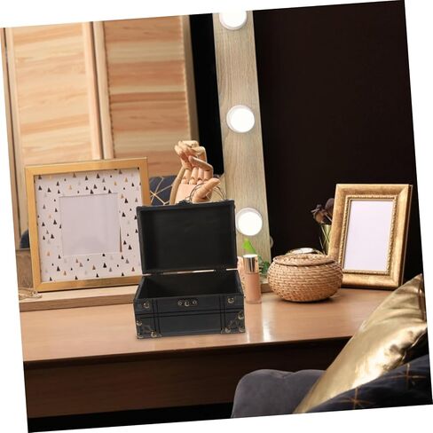 Cabilock Vintage Wooden Jewelry Box Decorative Storage Box for Treasure Chest Photo Prop in Saudi Arabia