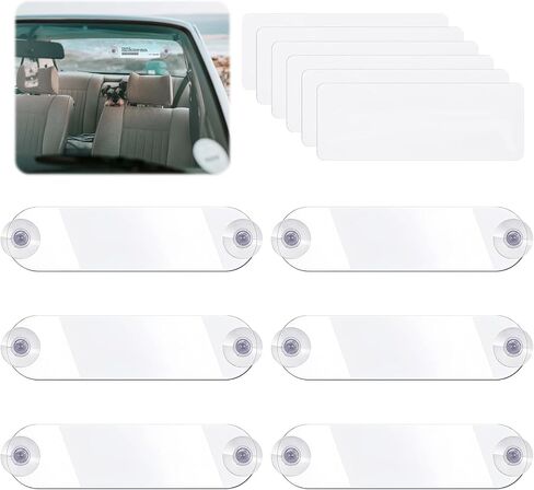 مجموعة حامل ملصقات Ipass مكونة من 6 قطع، حامل Ezpass للزجاج الأمامي مع أكواب شفط قوية، وشرائط Ez Pass Velcro مع لاصق لتركيب جهاز الإرسال والاستقبال، سهل التركيب والإزالة in Kuwait