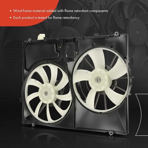 مجموعة مروحة تبريد رادياتير المحرك A-Premium متوافقة مع موديلات مختارة من لكزس - RX350 2007 2008 2009، 3.5 لتر in Saudi Arabia