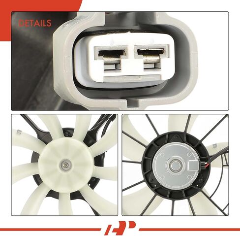 مجموعة مروحة تبريد رادياتير المحرك A-Premium متوافقة مع موديلات مختارة من لكزس - RX350 2007 2008 2009، 3.5 لتر in Saudi Arabia