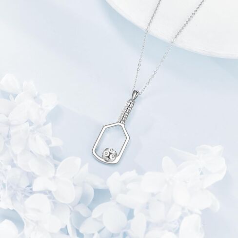 YAFEINI Lacrosse Stick Necklace Sterling Silver Lacrosse Stick and Ball Pendant Necklace Lacrosse Jewelry for Women Men in Saudi Arabia