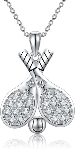 YAFEINI Lacrosse Stick Necklace Sterling Silver Lacrosse Stick and Ball Pendant Necklace Lacrosse Jewelry for Women Men in Saudi Arabia