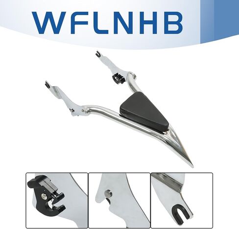 WFLNHB 16 بوصة مسند ظهر للدراجة النارية سيسي بار مسند ظهر بديل لـ CVO Road Glide Street Glide Touring Road King Road Glide 2009-2020 in Saudi Arabia