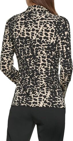DKNY Womens Long Sleeve Cross Front Suit Blouse in Saudi Arabia