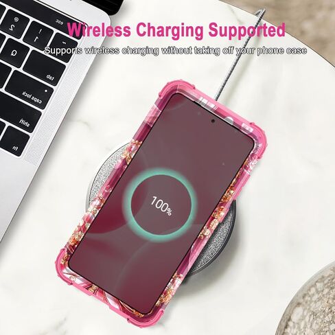 Miqala for Galaxy S21 FE 5G Case,Glow in The Dark Three Layer Heavy Duty Shockproof Full Body Protection Hard Plastic Bumper+Soft Silicone Protective Case for Samsung Galaxy S21 FE 6.4 inch,All in Kuwait