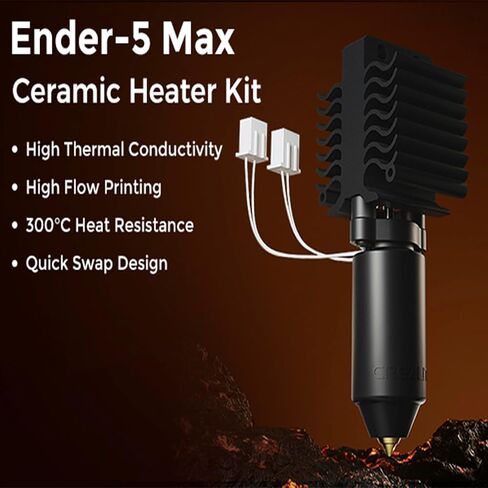 5 Packs Creality 3D Hardened Steel MK8 Nozzle with High Temperature Resistance Upgraded Tungsten All Metal Nozzle Ends for Makerbot Ender 3 / Ender 3 S1, Pro, CR-10 Series in Saudi Arabia