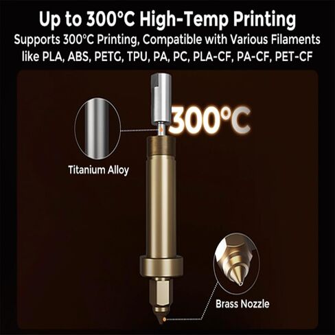 5 Packs Creality 3D Hardened Steel MK8 Nozzle with High Temperature Resistance Upgraded Tungsten All Metal Nozzle Ends for Makerbot Ender 3 / Ender 3 S1, Pro, CR-10 Series in Saudi Arabia