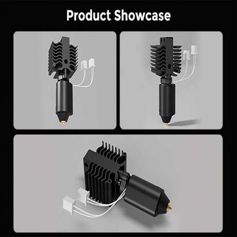 5 Packs Creality 3D Hardened Steel MK8 Nozzle with High Temperature Resistance Upgraded Tungsten All Metal Nozzle Ends for Makerbot Ender 3 / Ender 3 S1, Pro, CR-10 Series in Saudi Arabia
