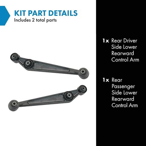 TRQ Rear Upper Control Arm Set Compatible with 2006-2010 Jeep Commander 2005-2010 Grand Cherokee in Saudi Arabia