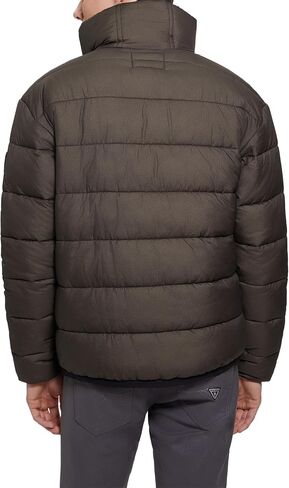 GUESS Men's Ald Stand Collar Quilt Puffer in Saudi Arabia