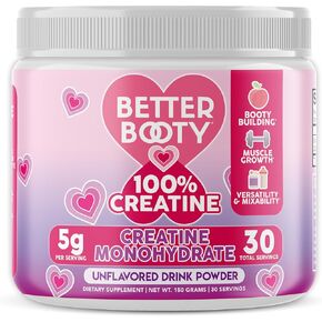 100% Creatine for Women, Premium Creatine Monohydrate Powder 200 Mesh Micronized Creatina, Glute Builder Supplement, 60 Servings in Kuwait
