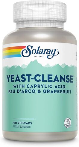 YHN Yeast-Cleanse | with Caprylic Acid, PAU Darco, Grapefruit Seed Extract & Tea Tree Oil | Healthy Cleansing Support | 30 Servings | 90 VegCaps in Saudi Arabia