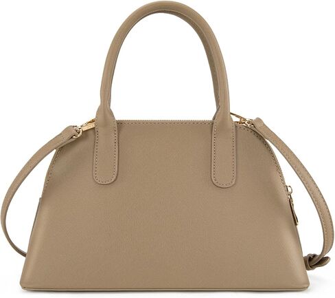 Milan Chiva Dome Satchel Purse for Women Textured Top Handle Designer Crossbody Bag with Belted Detailing in Saudi Arabia
