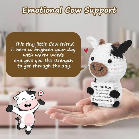 حيوانات كروشيه إيجابية مصغرة هدايا عيد ميلاد فلامنغو للنساء أخت أخت ، دعم عاطفي ملهمة الحيوانات الكروشيه المصنوعة يدويًا هدايا فلامنغو لأفضل صديق في العمل in Kuwait