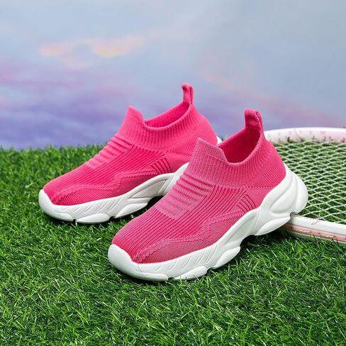 أحذية جورب للأولاد والبنات، أحذية رياضية كاجوال للجري والمشي، أحذية محبوكة سهلة الارتداء، خفيفة الوزن ومسامية وغير قابلة للانزلاق (طفل صغير/طفل صغير/طفل كبير) in Saudi Arabia